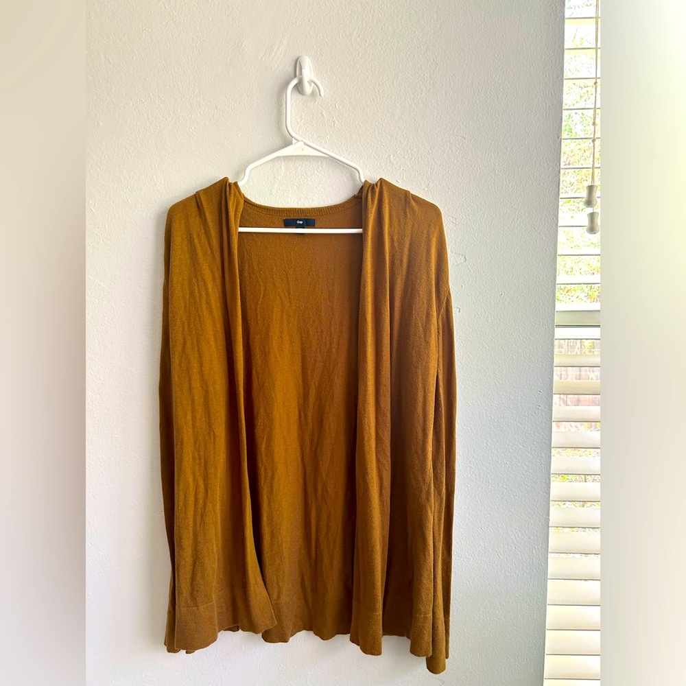 GAP Womens Duster Cardigan Sweater -Brown